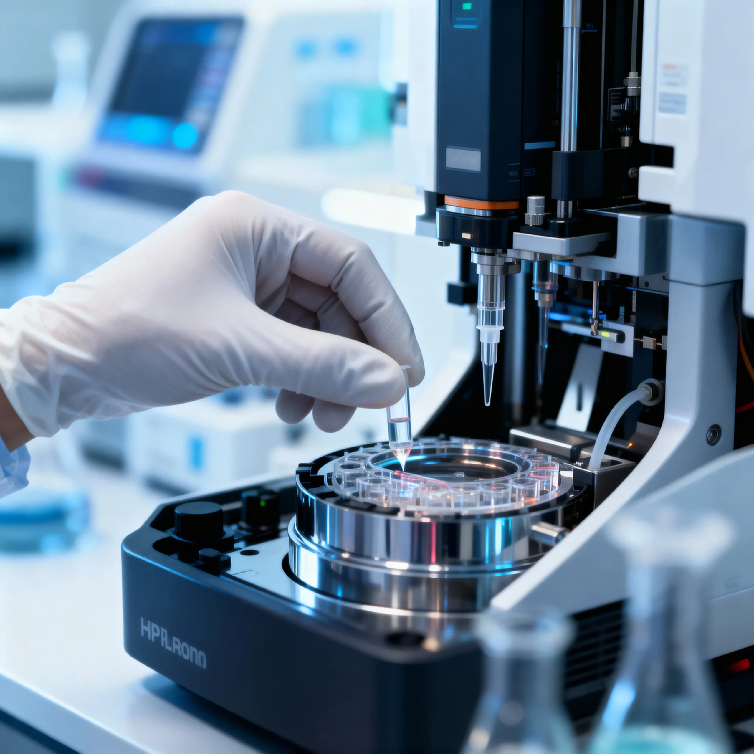 A macro shot of laboratory testing, emphasizing precision and scientific rigor in quality assurance.